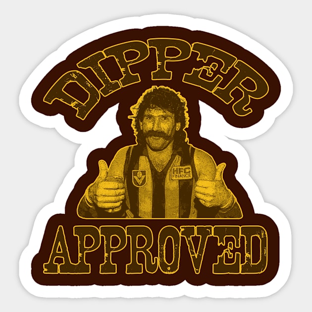 Hawthorn hawks - Robert DiPierdomenico - DIPPER APPROVED Sticker by OG Ballers